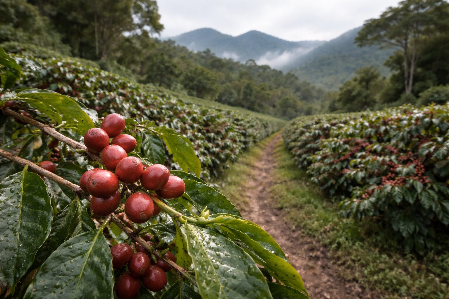 Specialty coffee production in the Chiriquí highlands of Panama